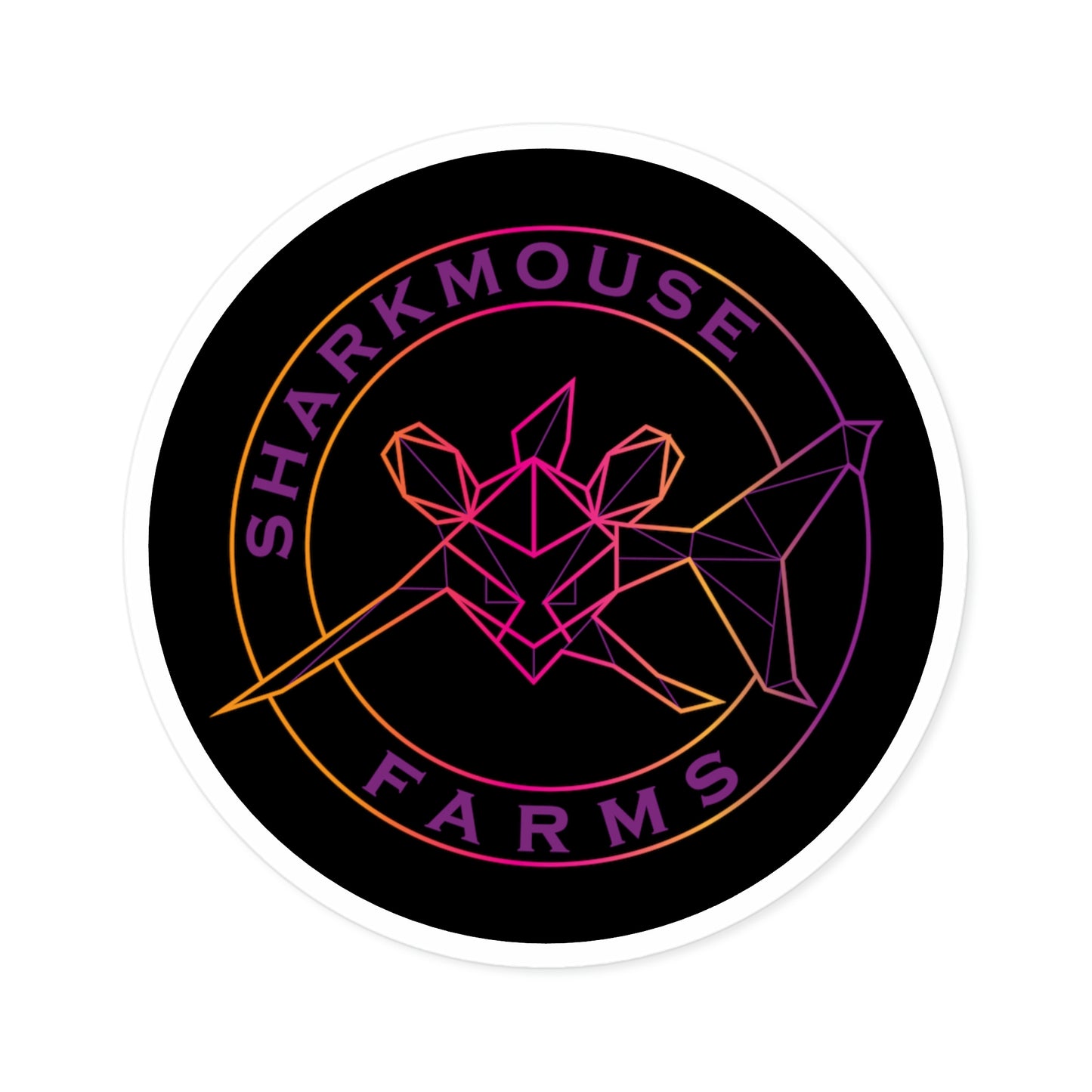 SHARK GEOMETRIC Round Stickers, Indoor\Outdoor