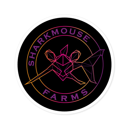 SHARK GEOMETRIC Round Stickers, Indoor\Outdoor