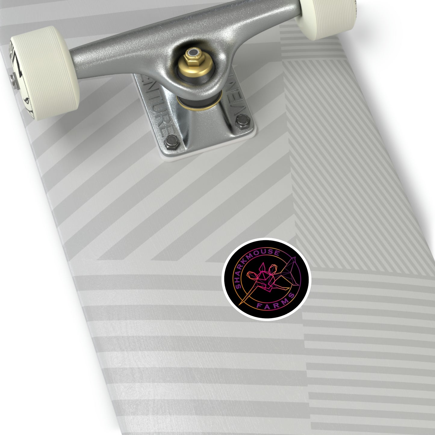 SHARK GEOMETRIC Round Stickers, Indoor\Outdoor