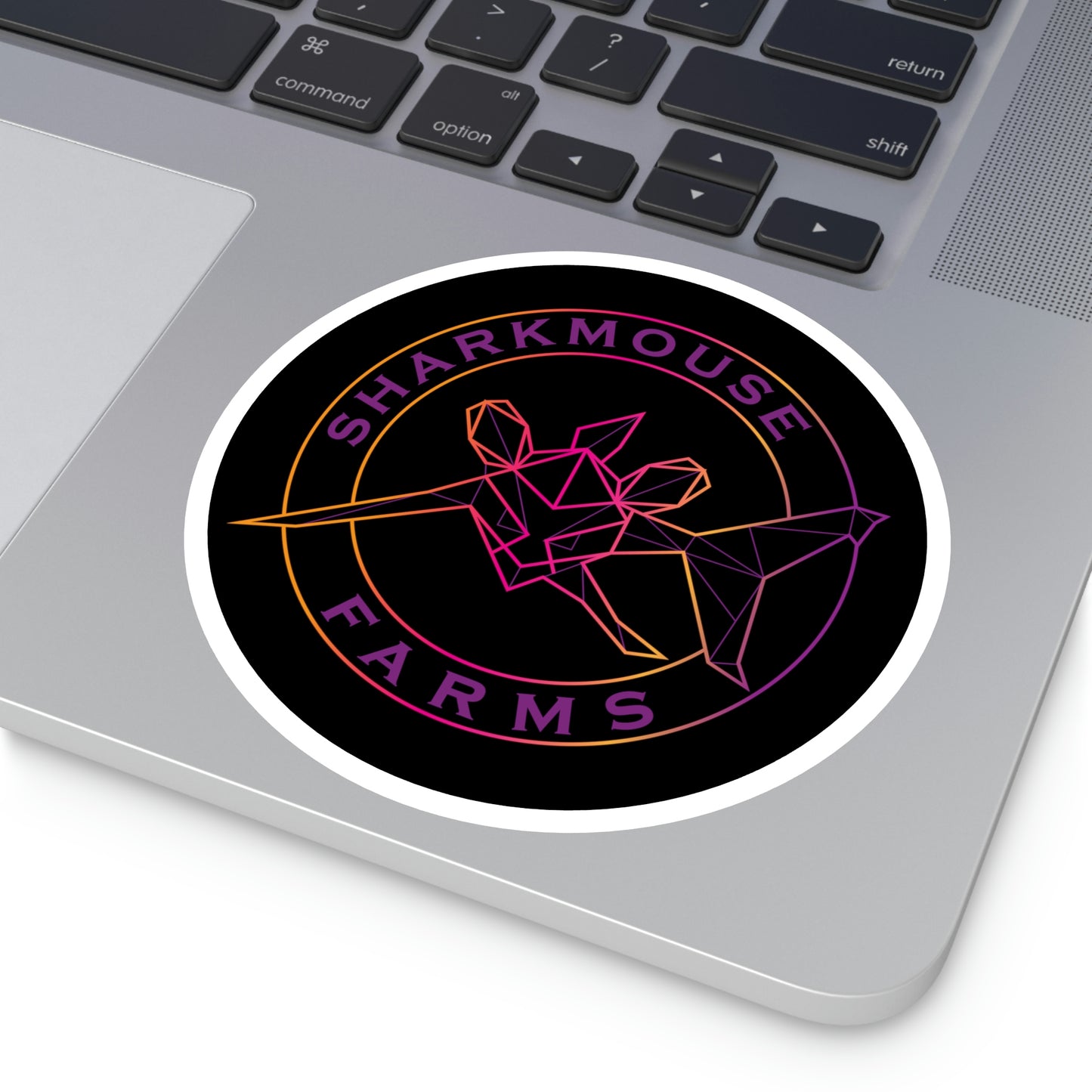 SHARK GEOMETRIC Round Stickers, Indoor\Outdoor